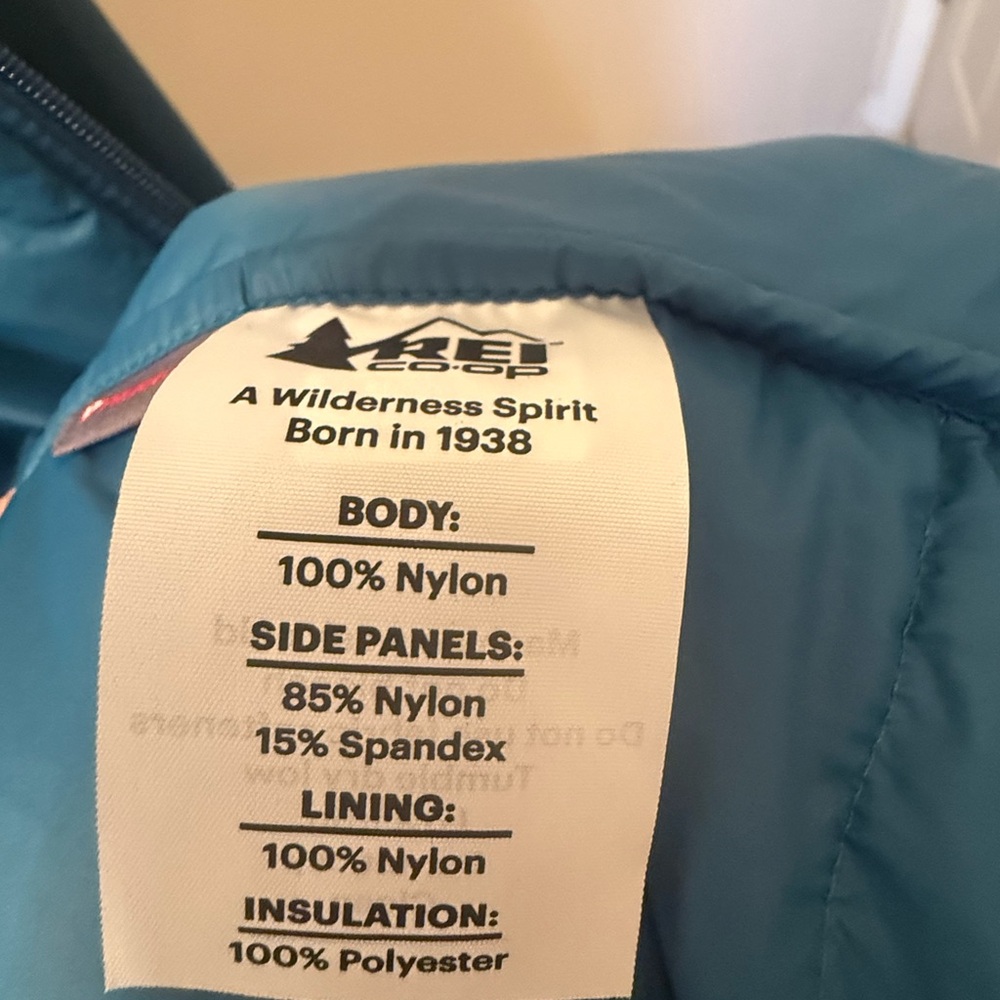 REI Co‑op Insulated Hooded Jacket – Teal – Women’s 1X - Picture 5 of 5